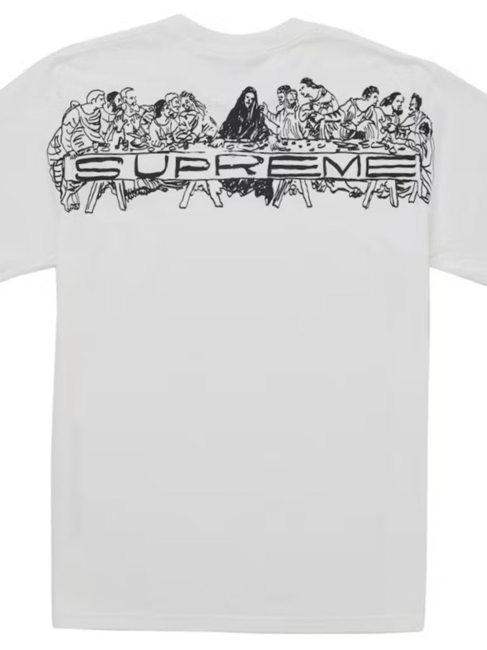 Supreme White Supper Short-Sleeve Tee